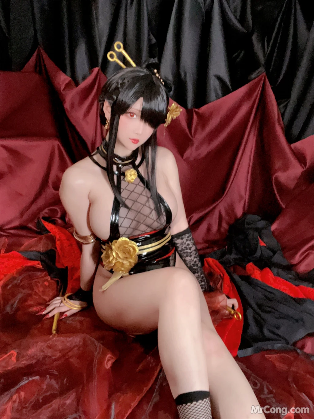 Coser@星之迟迟Hoshilily: 圣诞节 约尔 同人和风战斗服 (78 photos) – Page 8