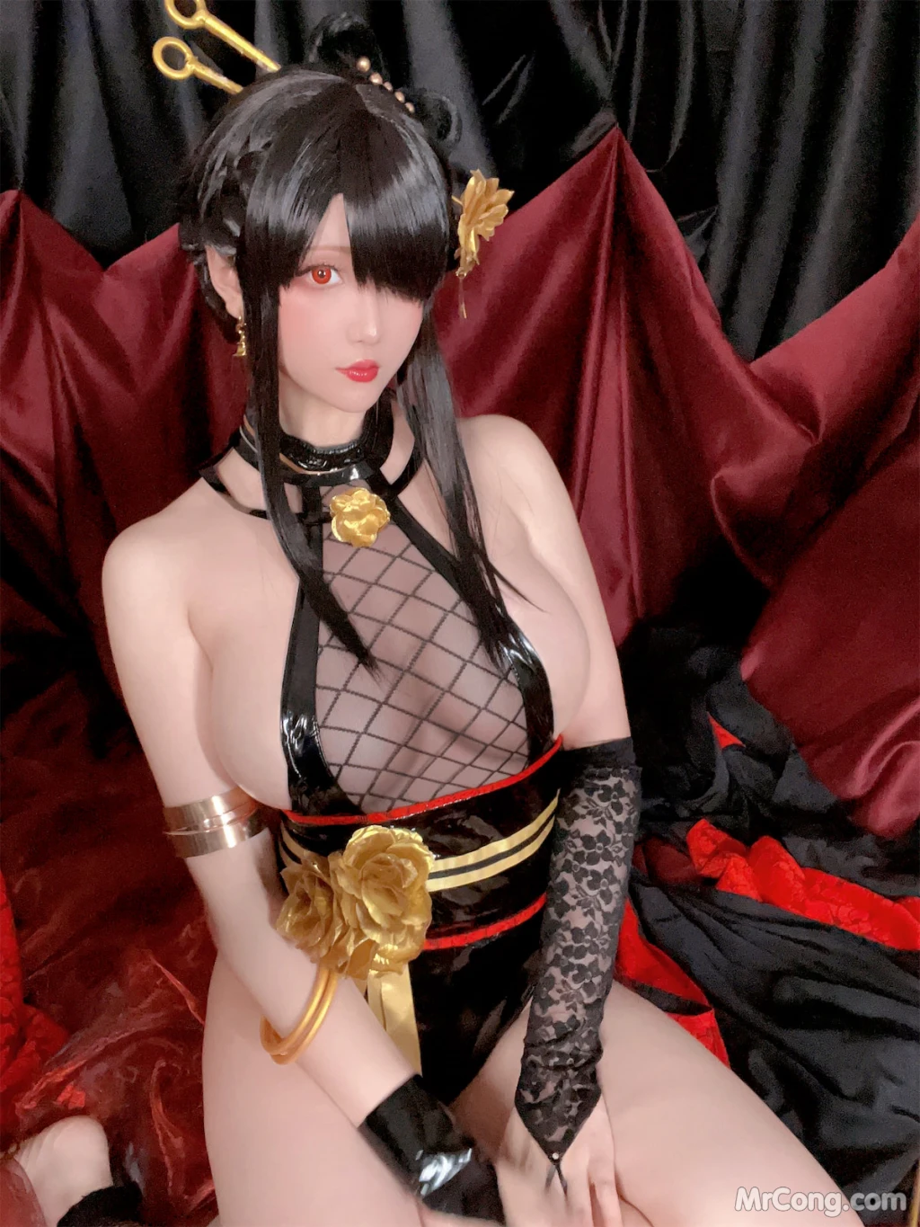 Coser@星之迟迟Hoshilily: 圣诞节 约尔 同人和风战斗服 (78 photos) – Page 8