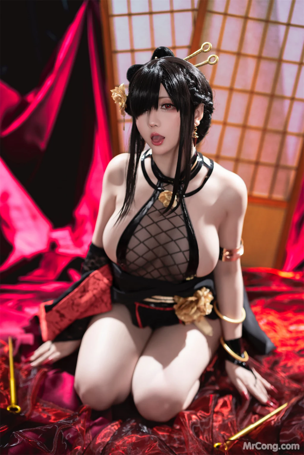Coser@星之迟迟Hoshilily: 圣诞节 约尔 同人和风战斗服 (78 photos) – Page 8