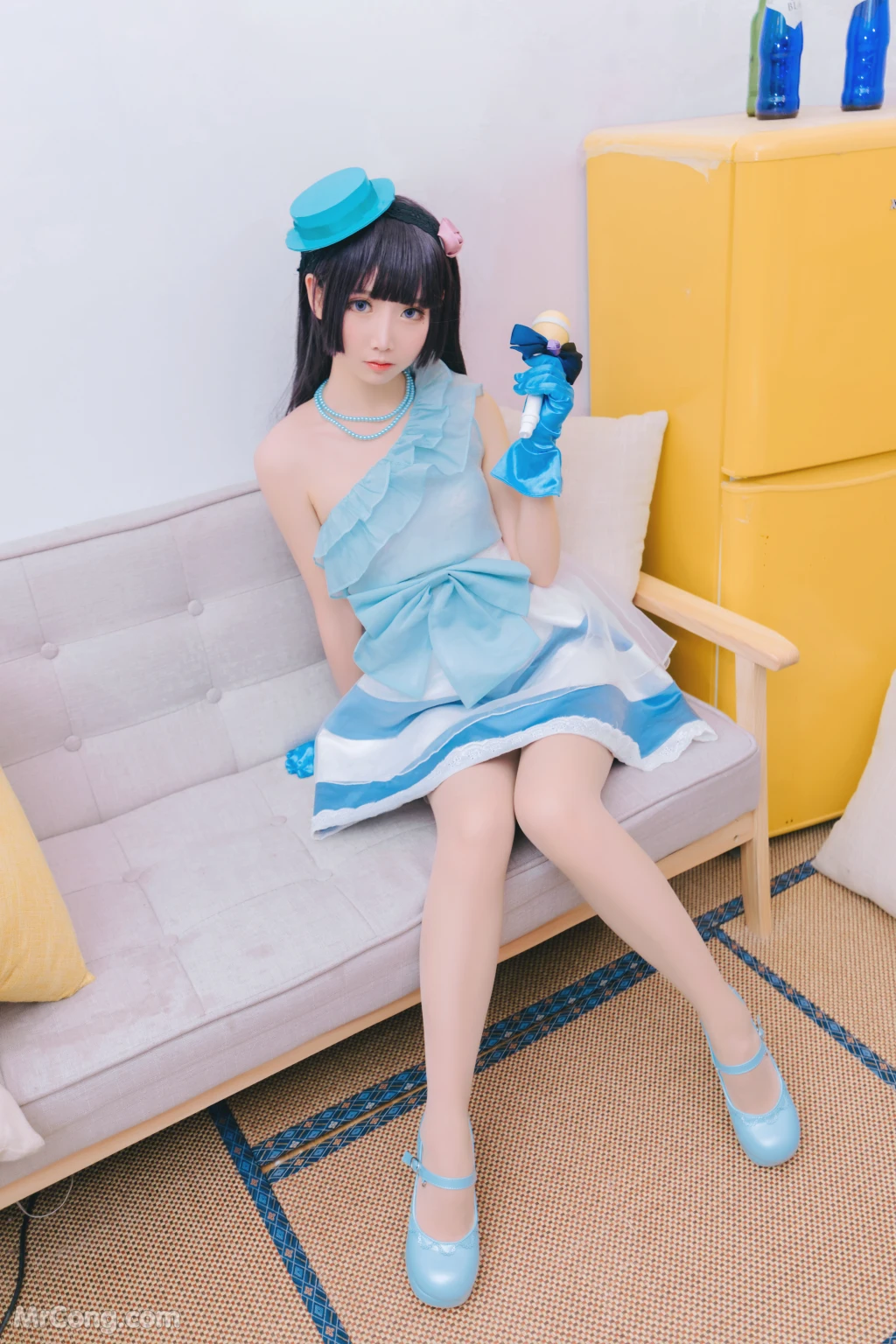 Coser@面饼仙儿 No.026: 黑猫打歌服 (12 photos)插图1