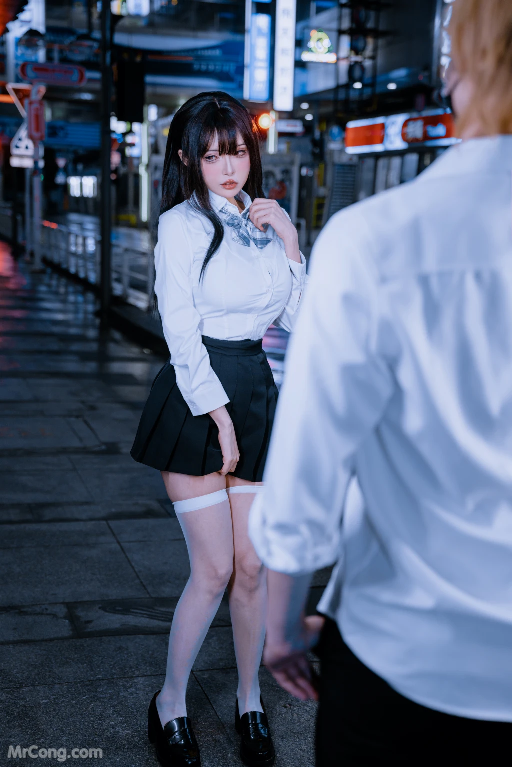 Coser@Xia Xiao Qiu Qiu Qiu (夏小秋秋秋) No.111: 清纯女友-堕 (115 photos + 1 video)插图9