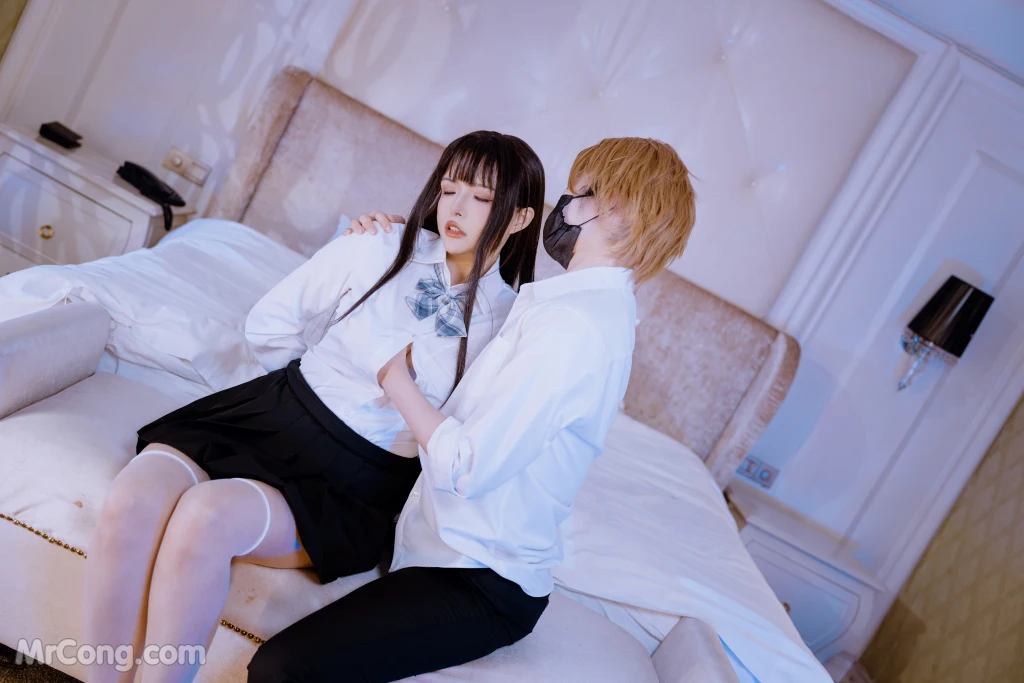 Coser@Xia Xiao Qiu Qiu Qiu (夏小秋秋秋) No.111: 清纯女友-堕 (115 photos + 1 video) – Page 4