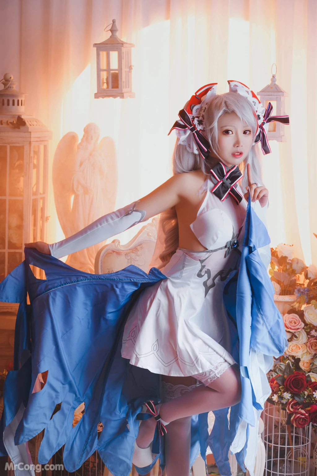 Coser@面饼仙儿 No.054: 欧根花嫁 (22 photos)插图1