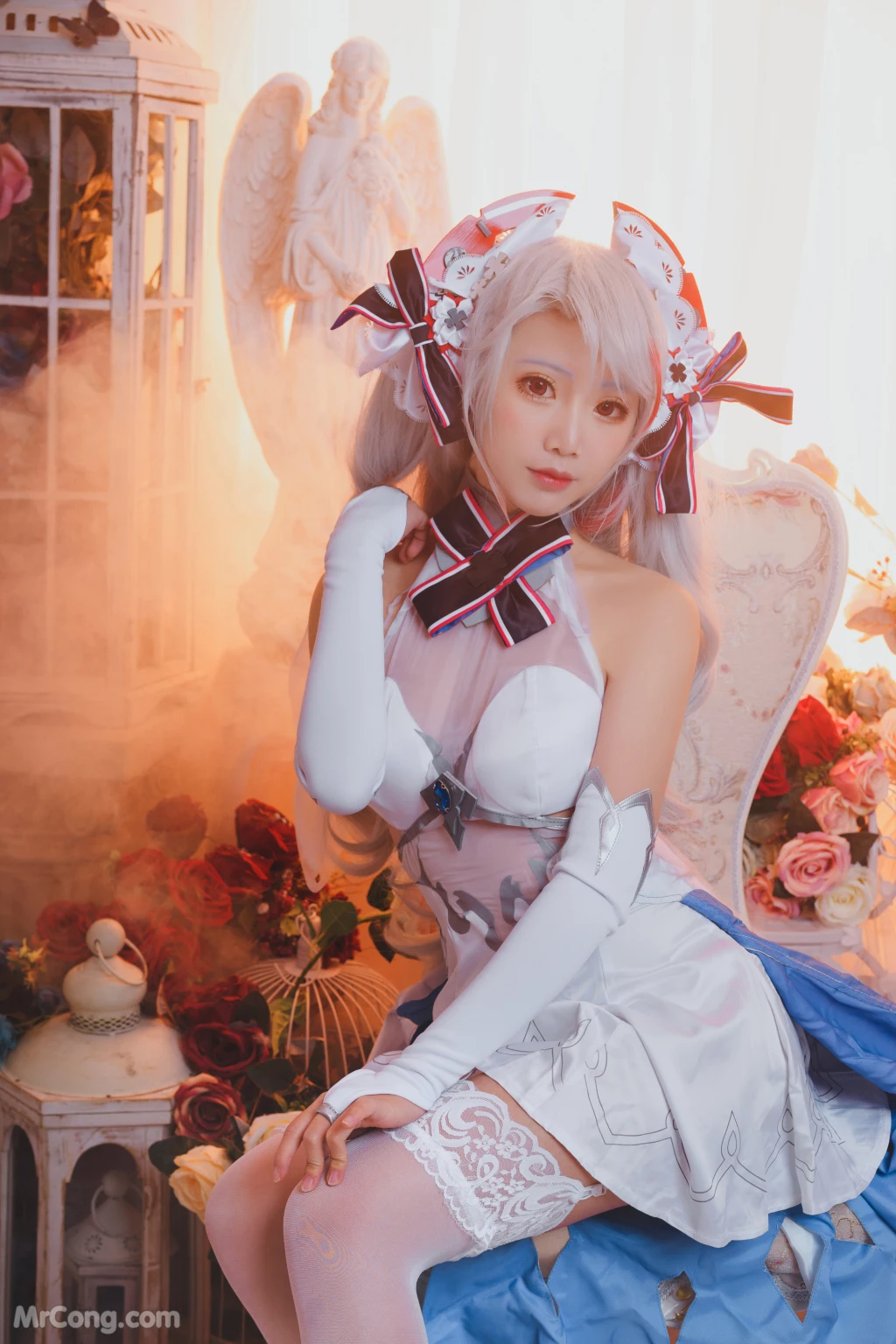 Coser@面饼仙儿 No.054: 欧根花嫁 (22 photos)插图3