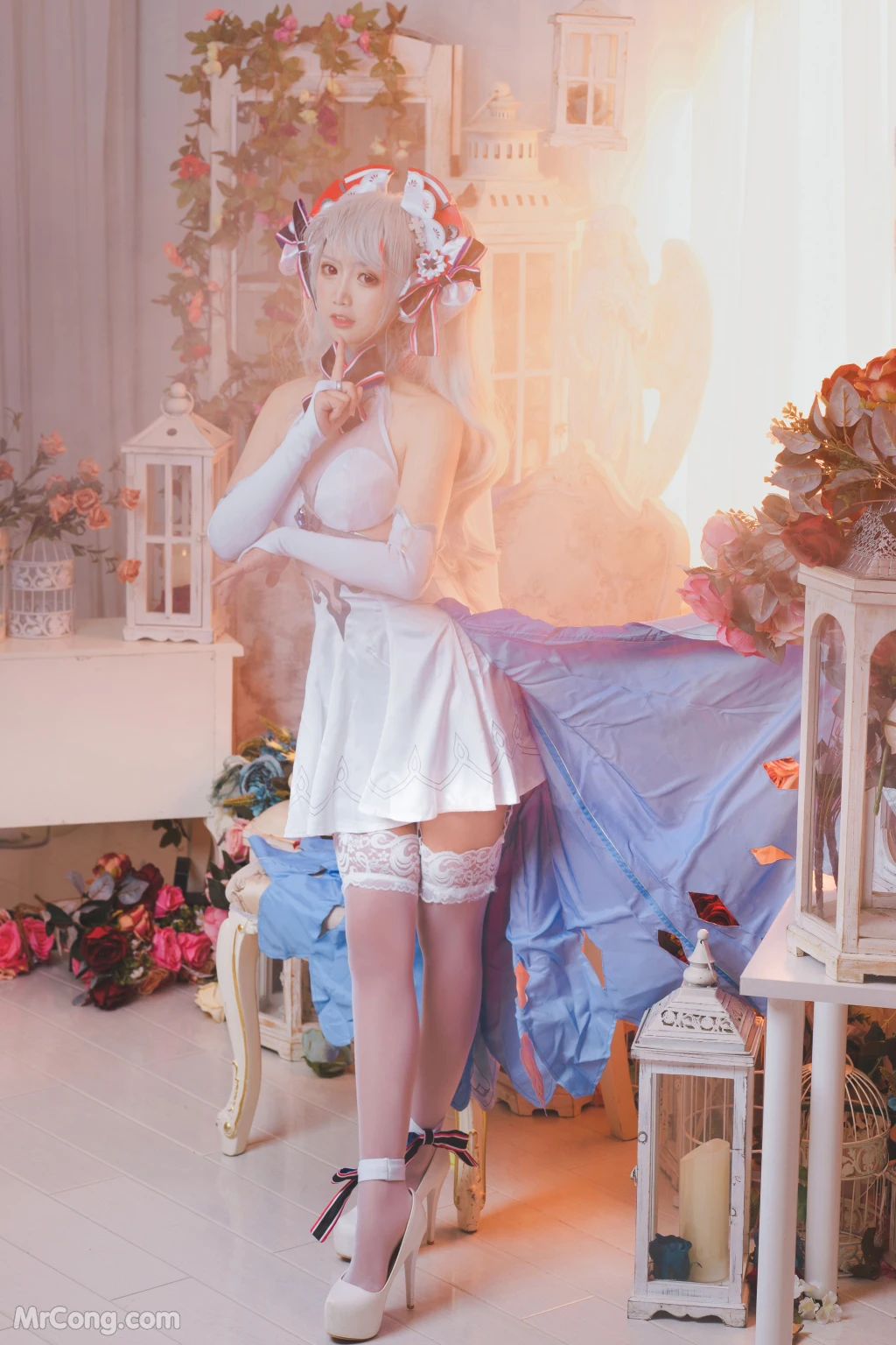 Coser@面饼仙儿 No.054: 欧根花嫁 (22 photos)插图4