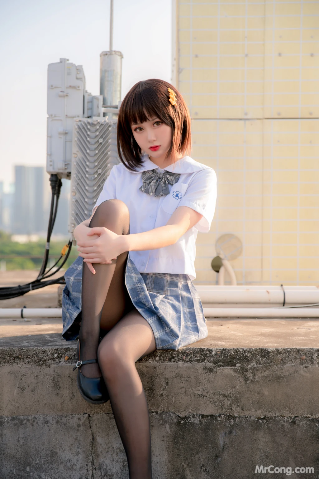 Coser@您的蛋蛋: 天台JK (41 photos) – Page 4