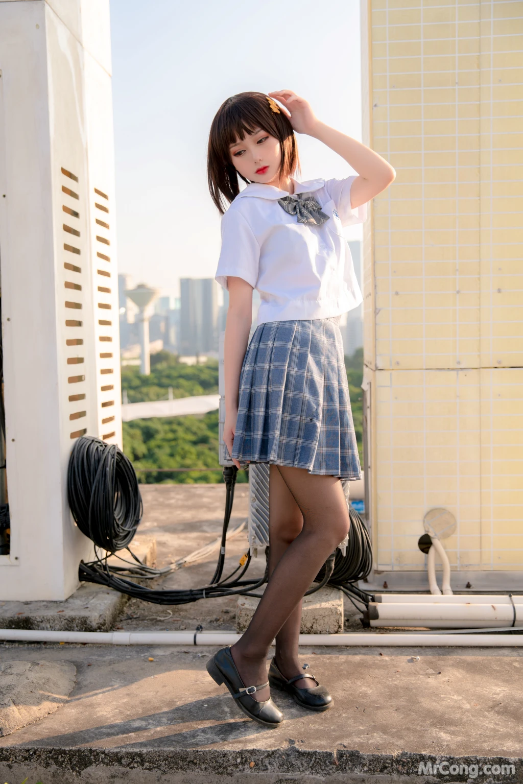 Coser@您的蛋蛋: 天台JK (41 photos) – Page 4