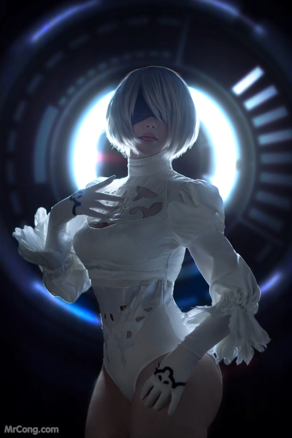 Coser@Sayathefox: 2B in The White Dress (10 photos)插图6