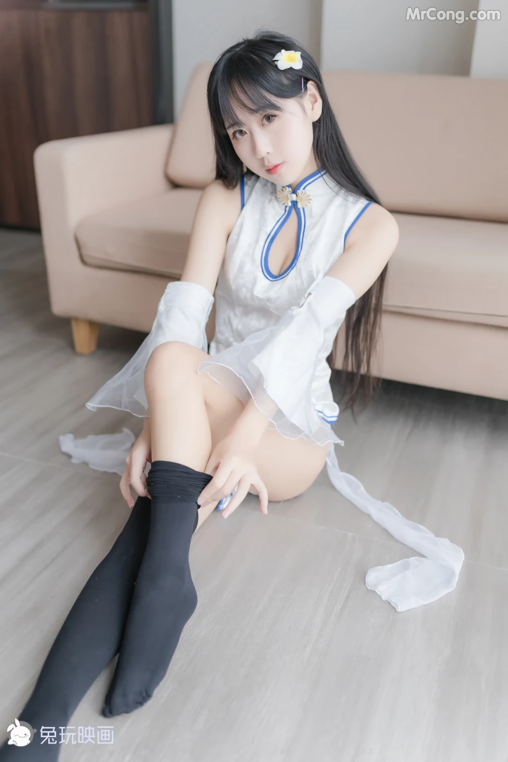 Cosplay@兔玩映画 Vol.046: 白色旗袍 (41 photos) – Page 4