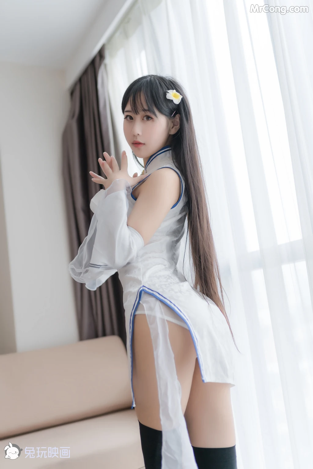 Cosplay@兔玩映画 Vol.046: 白色旗袍 (41 photos) – Page 4