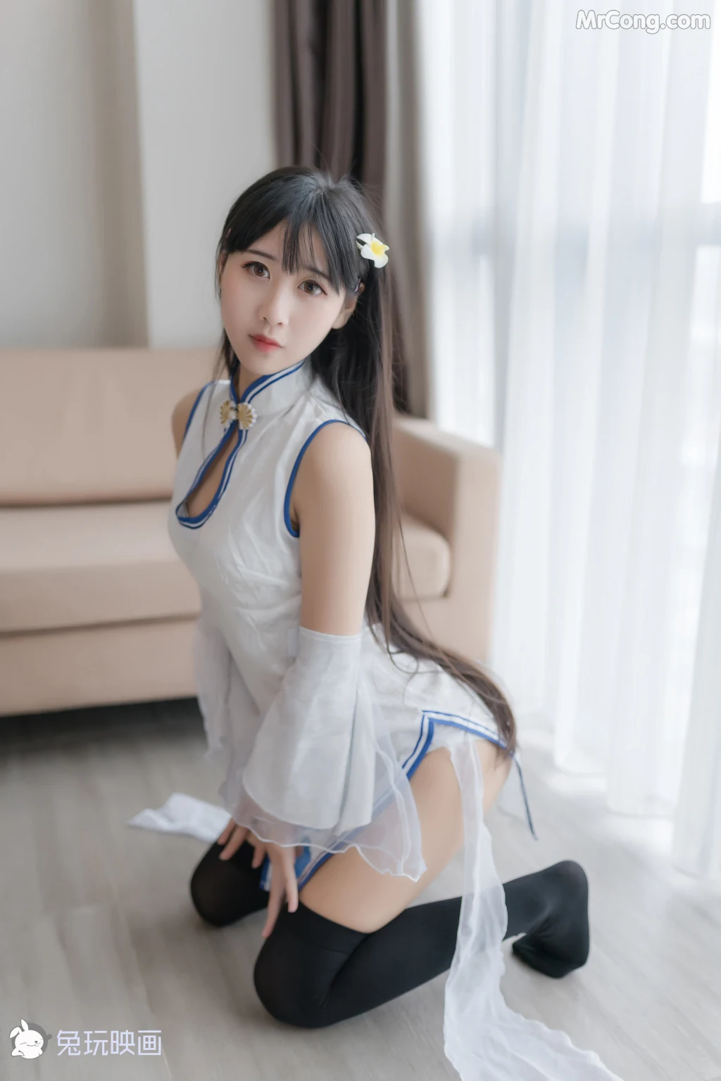 Cosplay@兔玩映画 Vol.046: 白色旗袍 (41 photos) – Page 4