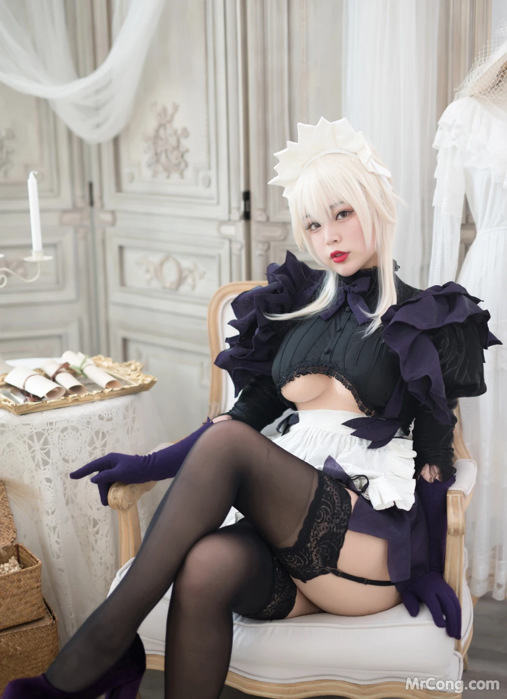 Coser@白烨 Vol.054: 黑枪呆女仆 (50 photos) – Page 5