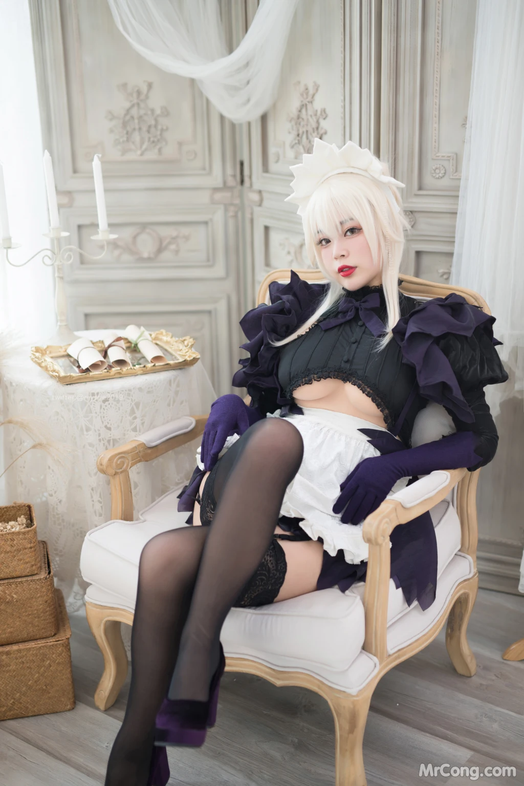 Coser@白烨 Vol.054: 黑枪呆女仆 (50 photos) – Page 5
