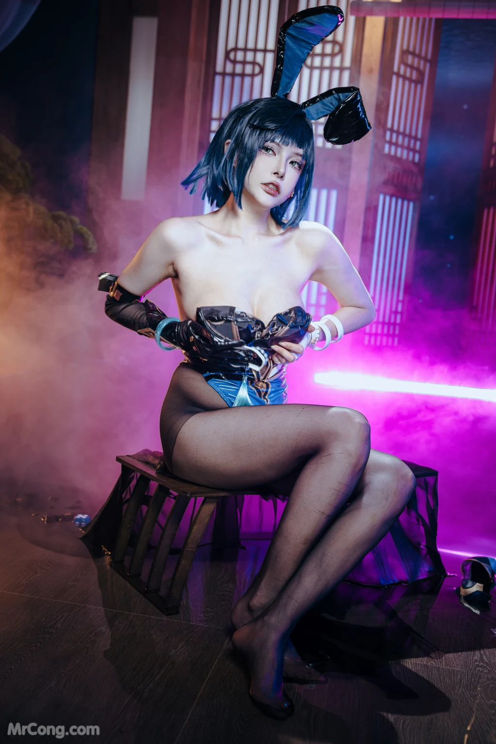 Coser@Xia Xiao Qiu Qiu Qiu (夏小秋秋秋) No.116: 夜兰 兔女郎 (92 photos) – Page 9