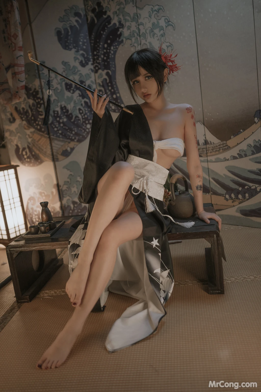 Coser@您的蛋蛋: 黑帮大小姐 (38 photos + 1 video)插图6