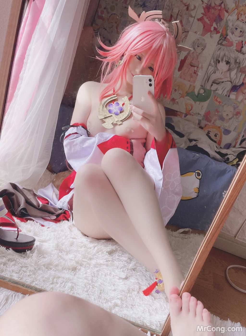 Coser@习呆呆: 八重神子 (24 photos + 1 video)插图5