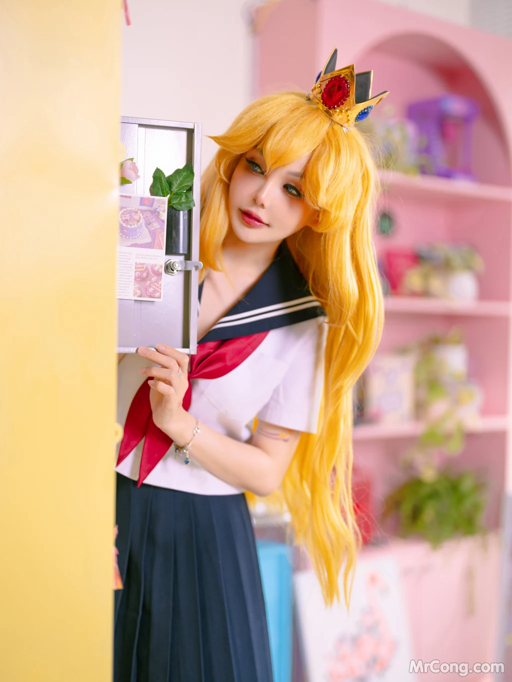 Coser@Joyce Lin: Peach Princess (55 photos)