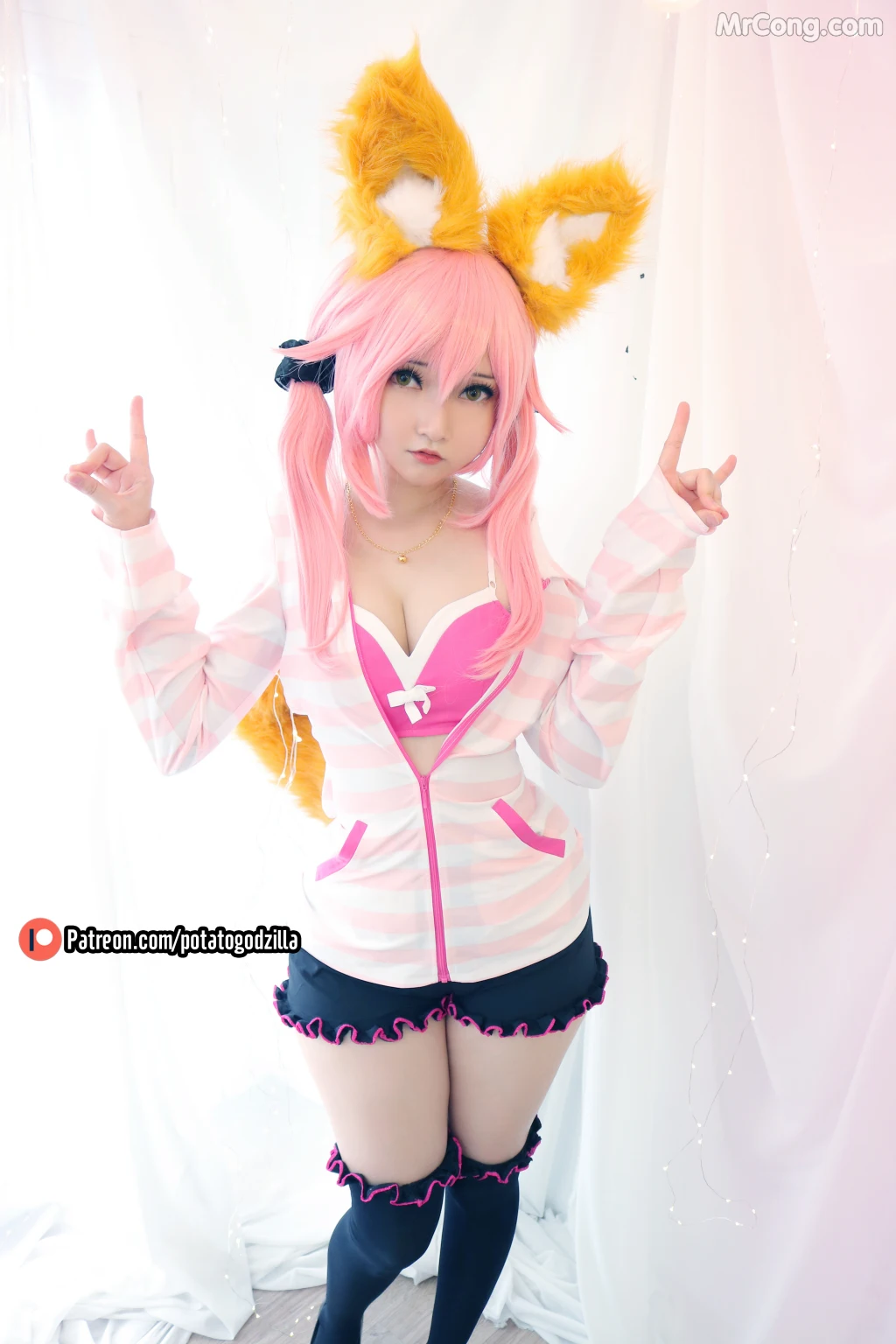 Coser@Potato Godzilla: Tamamo School Uniform (50 photos) – Page 2