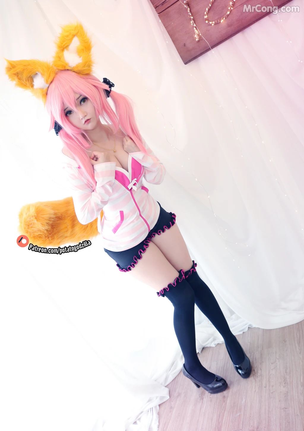 Coser@Potato Godzilla: Tamamo School Uniform (50 photos) – Page 2