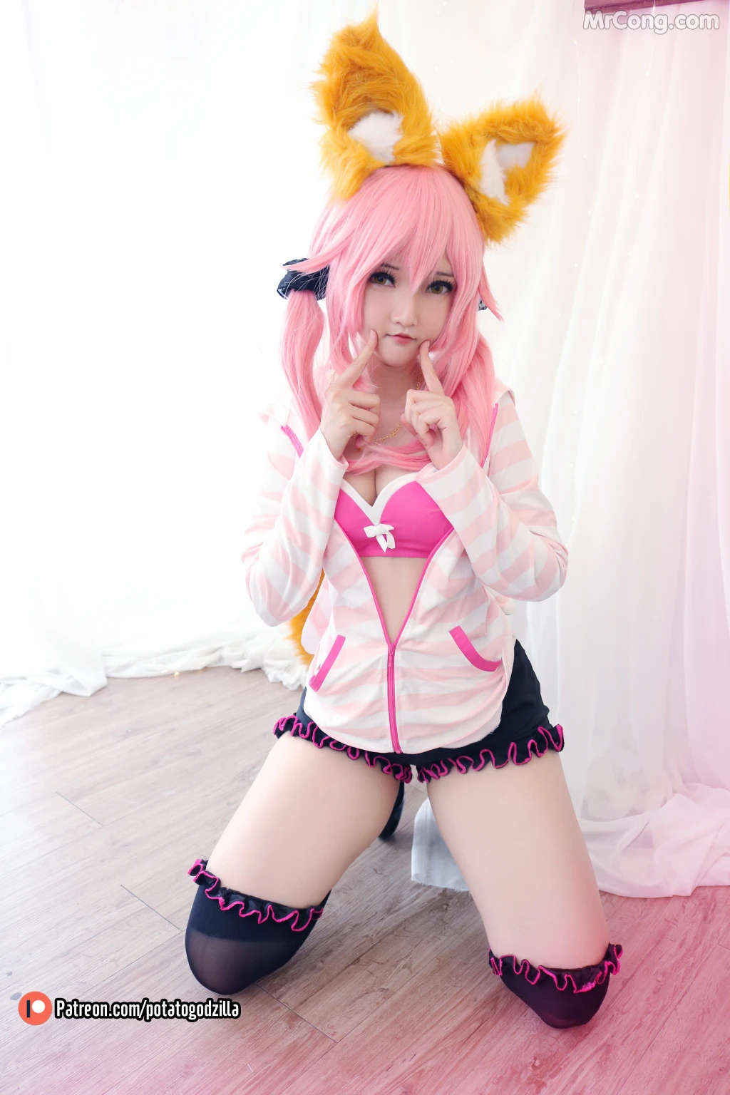 Coser@Potato Godzilla: Tamamo School Uniform (50 photos) – Page 3