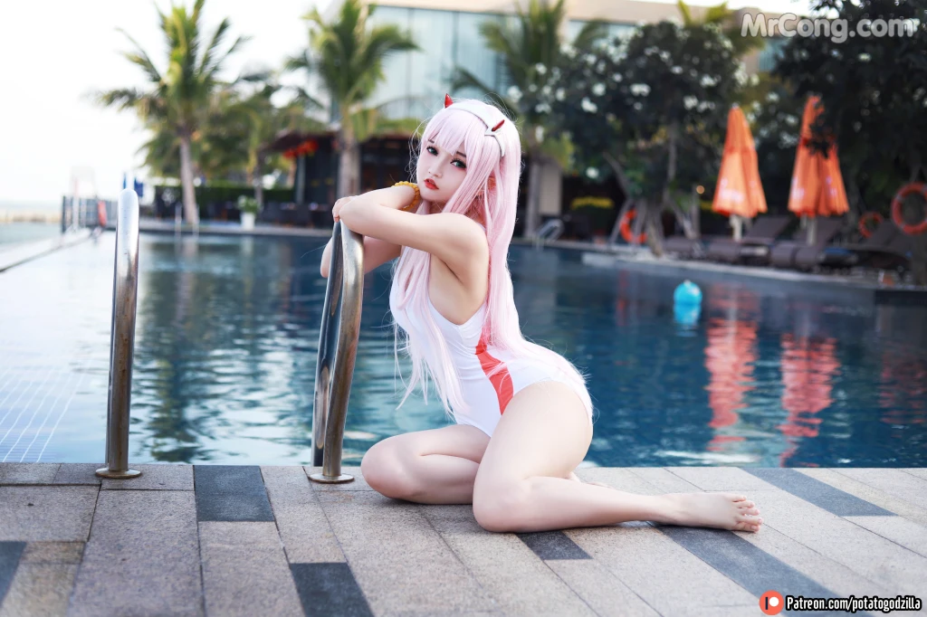 Coser@Potato Godzilla: Zero Two Swimsuit (29 photos) – Page 2