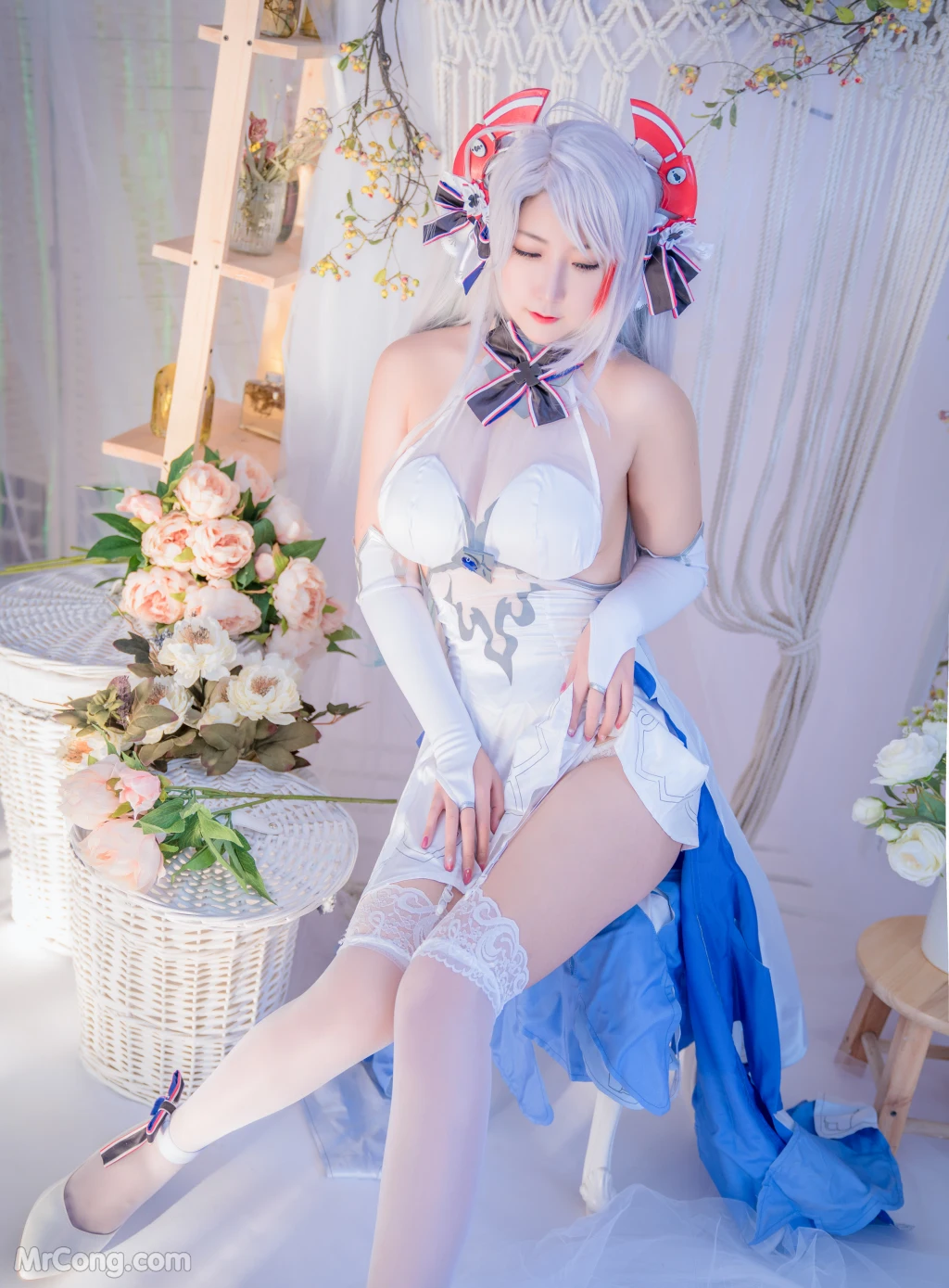 Coser@Mao Jiu Jiang Sakura (猫九酱Sakura): 碧蓝誓约 (95 photos )