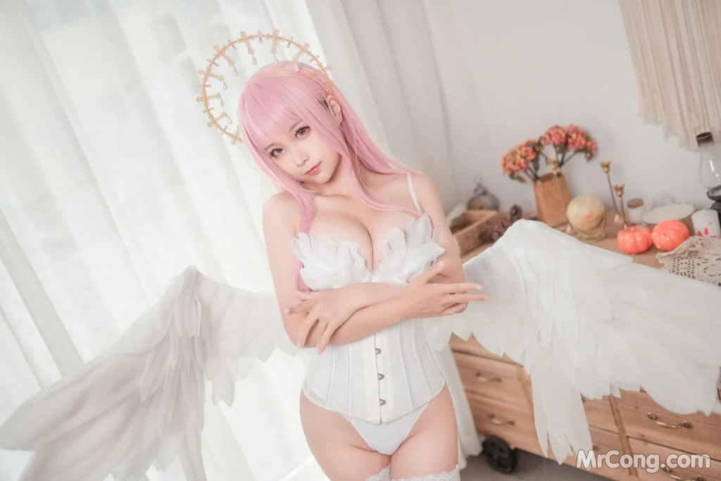 Coser@蠢沫沫 (chunmomo) Vol.157: 沫沫真爱版 天使本-光天使 (45 photos)