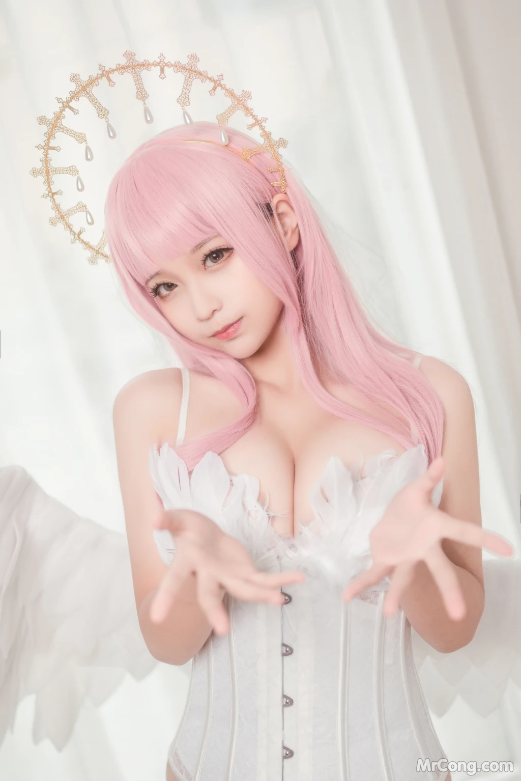 Coser@蠢沫沫 (chunmomo) Vol.157: 沫沫真爱版 天使本-光天使 (45 photos)