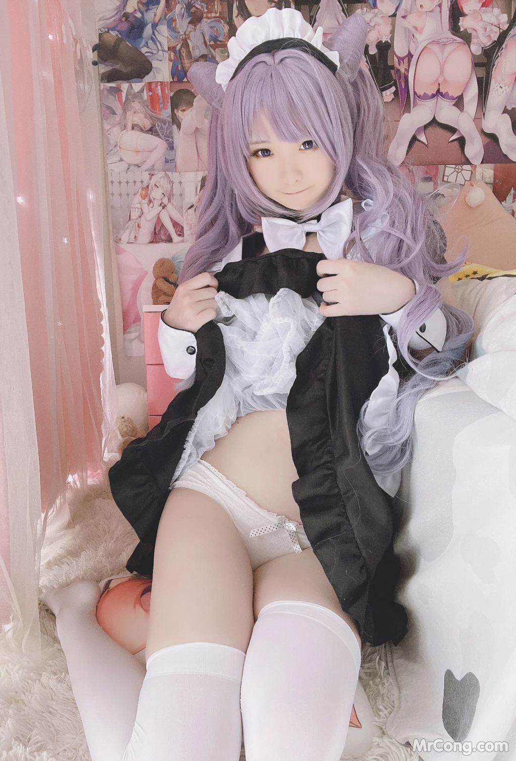 Coser@习呆呆: 刻晴女仆 (27 photos)