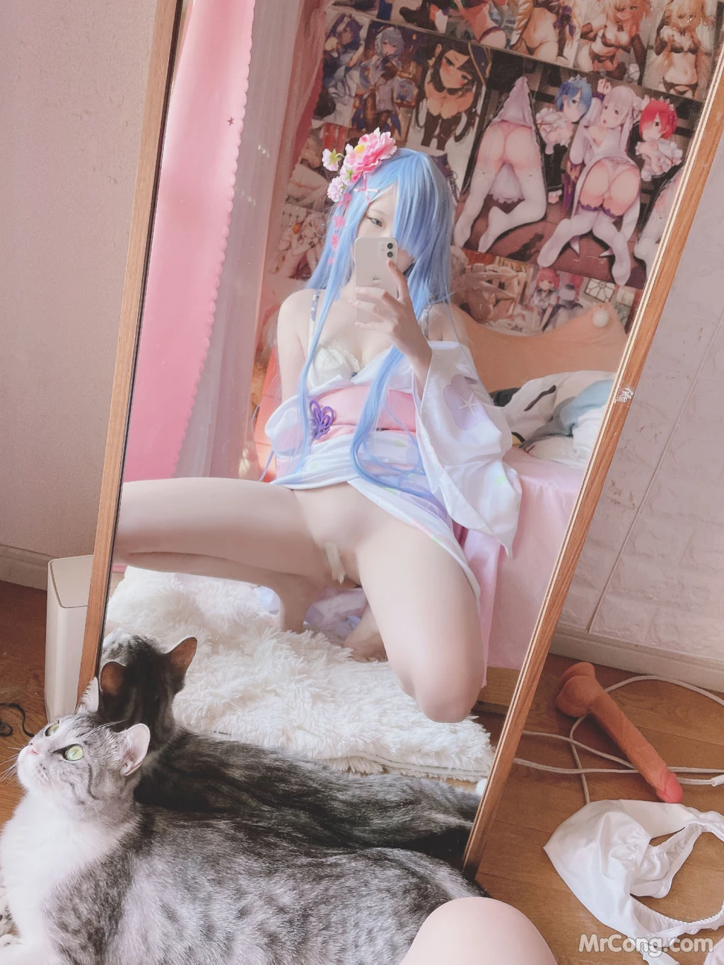 Coser@习呆呆: 雷姆和服1+2 (42 photos )