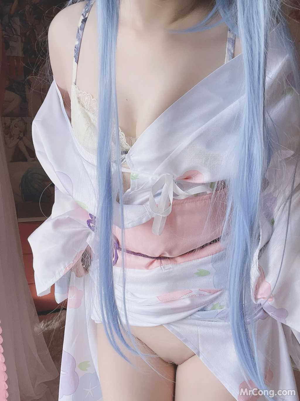 Coser@习呆呆: 雷姆和服1+2 (42 photos )