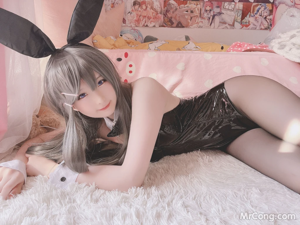 Coser@习呆呆: 樱岛麻衣(兔女郎) (36 photos )