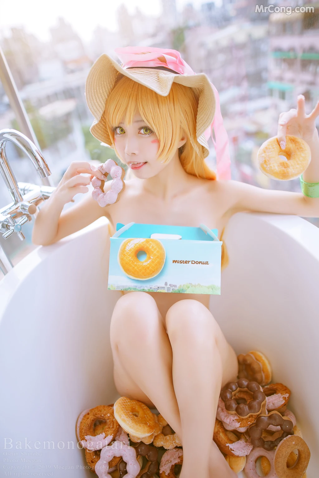 Coser@沖田凜花Rinka: 忍野忍ドーナツのお風呂 ver (10 photos)插图1