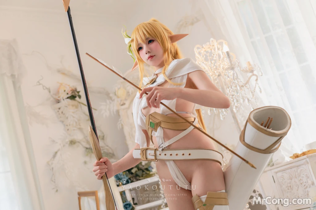 Coser@黏黏团子兔: 精灵 弓箭手广寒宫 (50 photos + 1 video)插图1