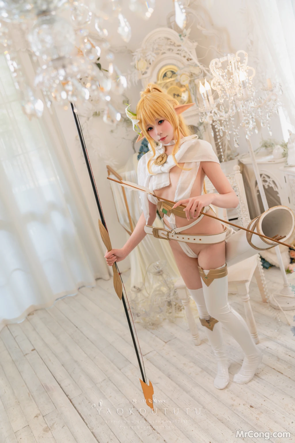 Coser@黏黏团子兔: 精灵 弓箭手广寒宫 (50 photos + 1 video)插图2