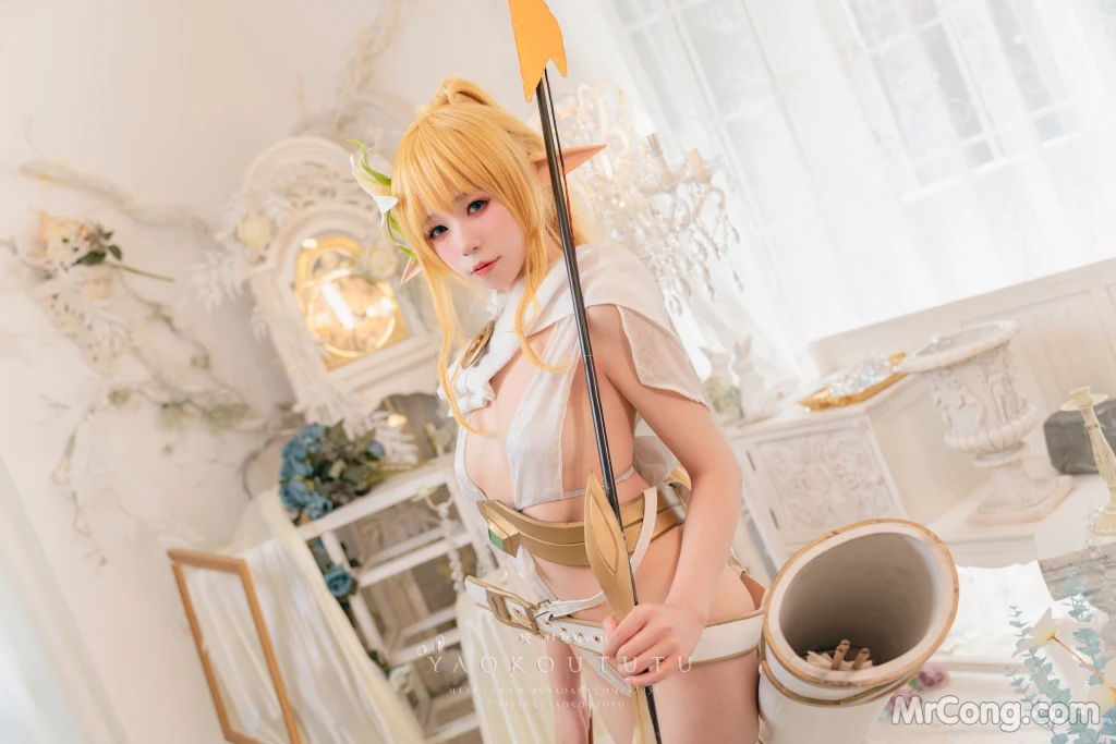 Coser@黏黏团子兔: 精灵 弓箭手广寒宫 (50 photos + 1 video)插图3