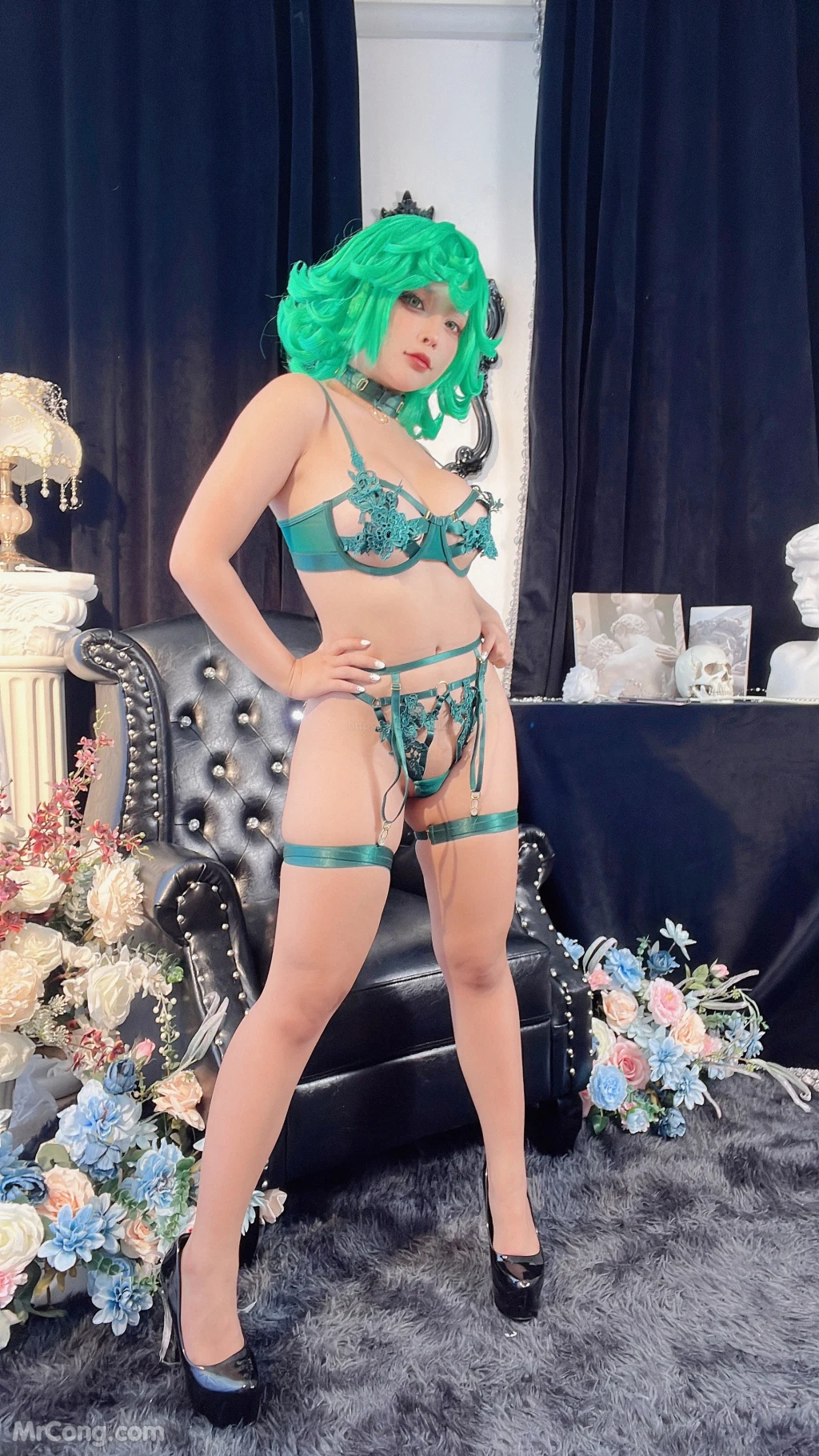 Coser@Sayo Momo: Tatsumaki OPM Lingerie (68 photos)