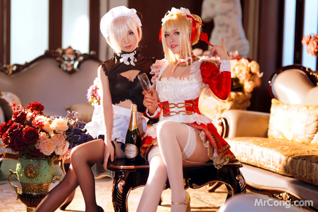 Coser@面饼仙儿 No.071: Claudius x Kyrielight Maid - 半半子X面饼仙儿 (22 photos)插图2