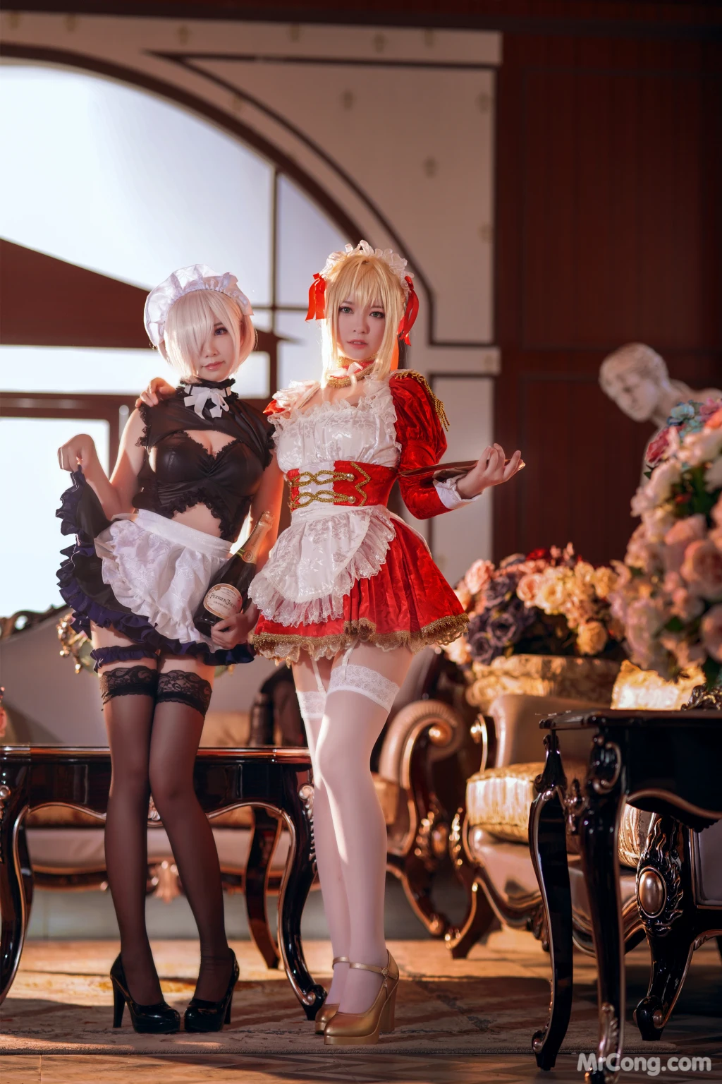 Coser@面饼仙儿 No.071: Claudius x Kyrielight Maid - 半半子X面饼仙儿 (22 photos)插图4