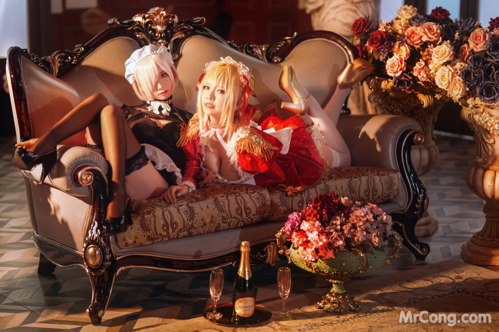 Coser@面饼仙儿 No.071: Claudius x Kyrielight Maid - 半半子X面饼仙儿 (22 photos)插图6