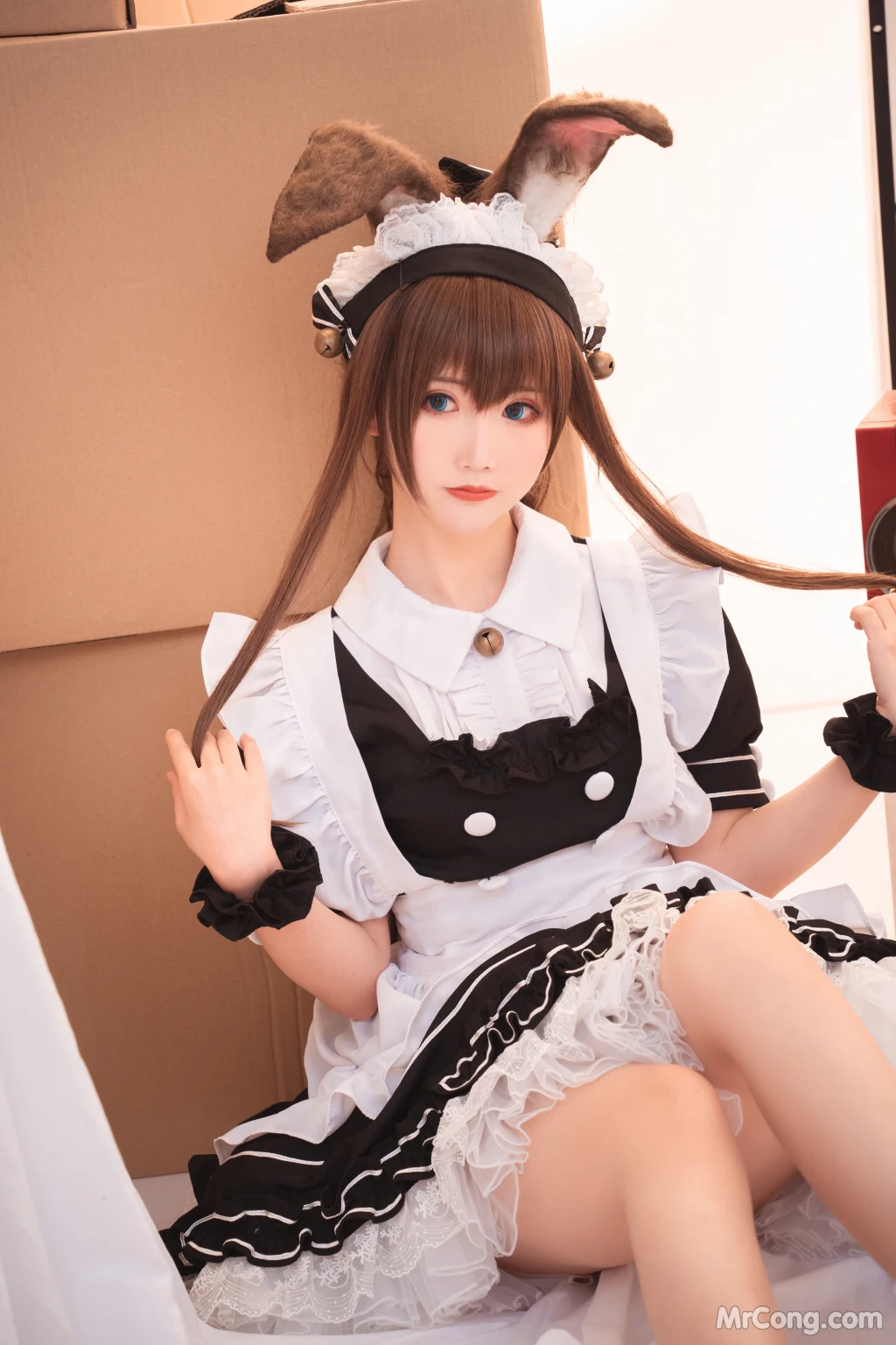 Coser@面饼仙儿 No.078: 阿米驴女仆 (23 photos)插图9