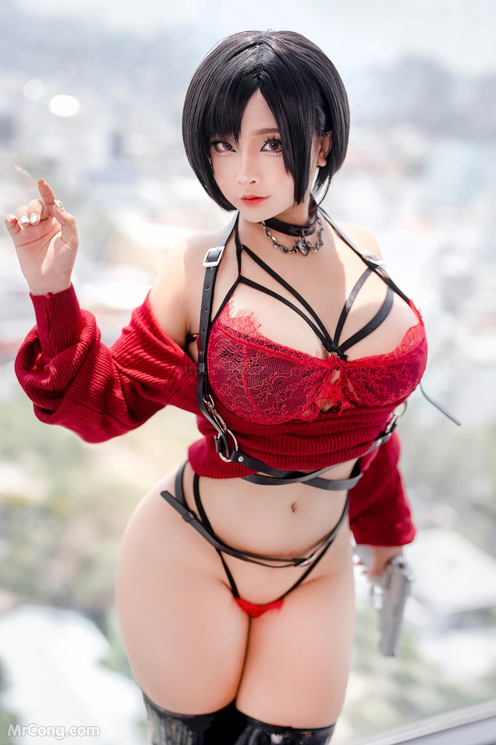 Coser@Sayo Momo: Ada Wong RE4 in Secret Mission (45 photos)