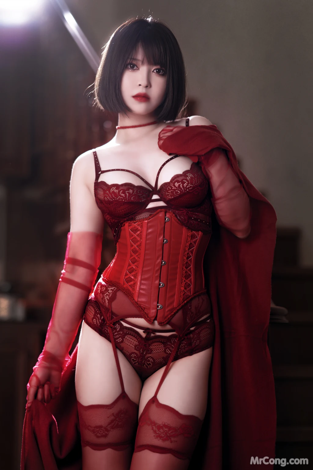 Coser@半半子: RED 赤紅VOL.03 (57 photos)