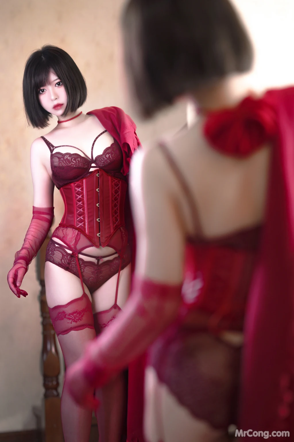 Coser@半半子: RED 赤紅VOL.03 (57 photos)