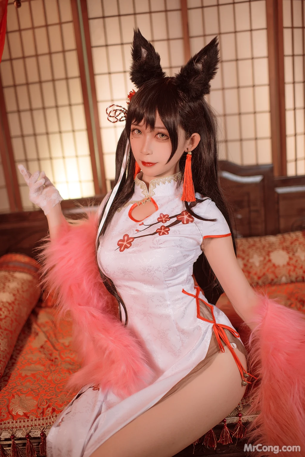 Coser@樱落酱w: 爱宕新春旗袍 (16 photos)插图5