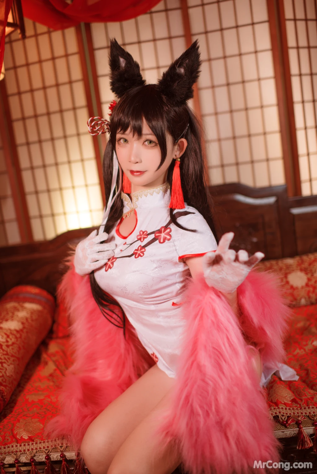 Coser@樱落酱w: 爱宕新春旗袍 (16 photos)插图6