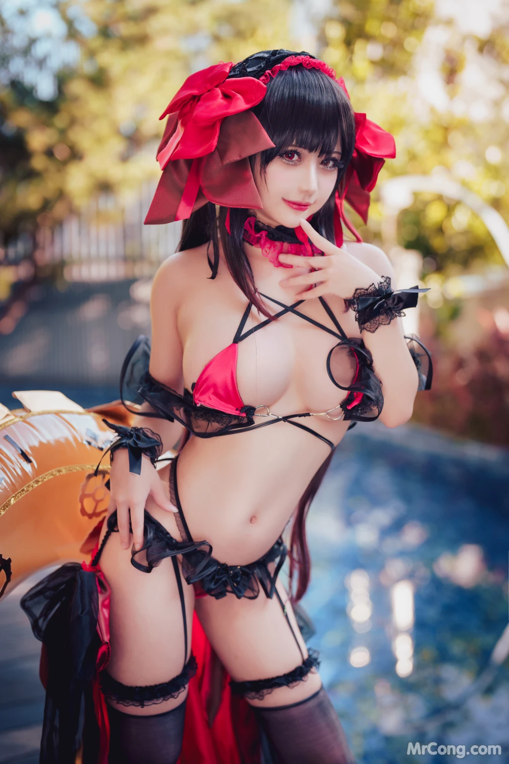 Coser@沖田凜花Rinka: 时崎狂三 Kurumi Tokisaki (29 photos)