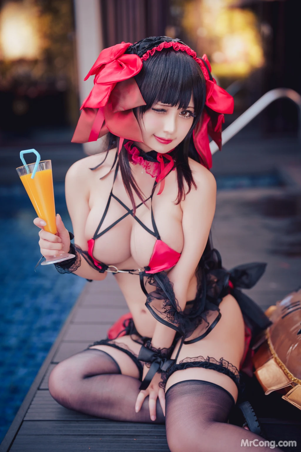 Coser@沖田凜花Rinka: 时崎狂三 Kurumi Tokisaki (29 photos)