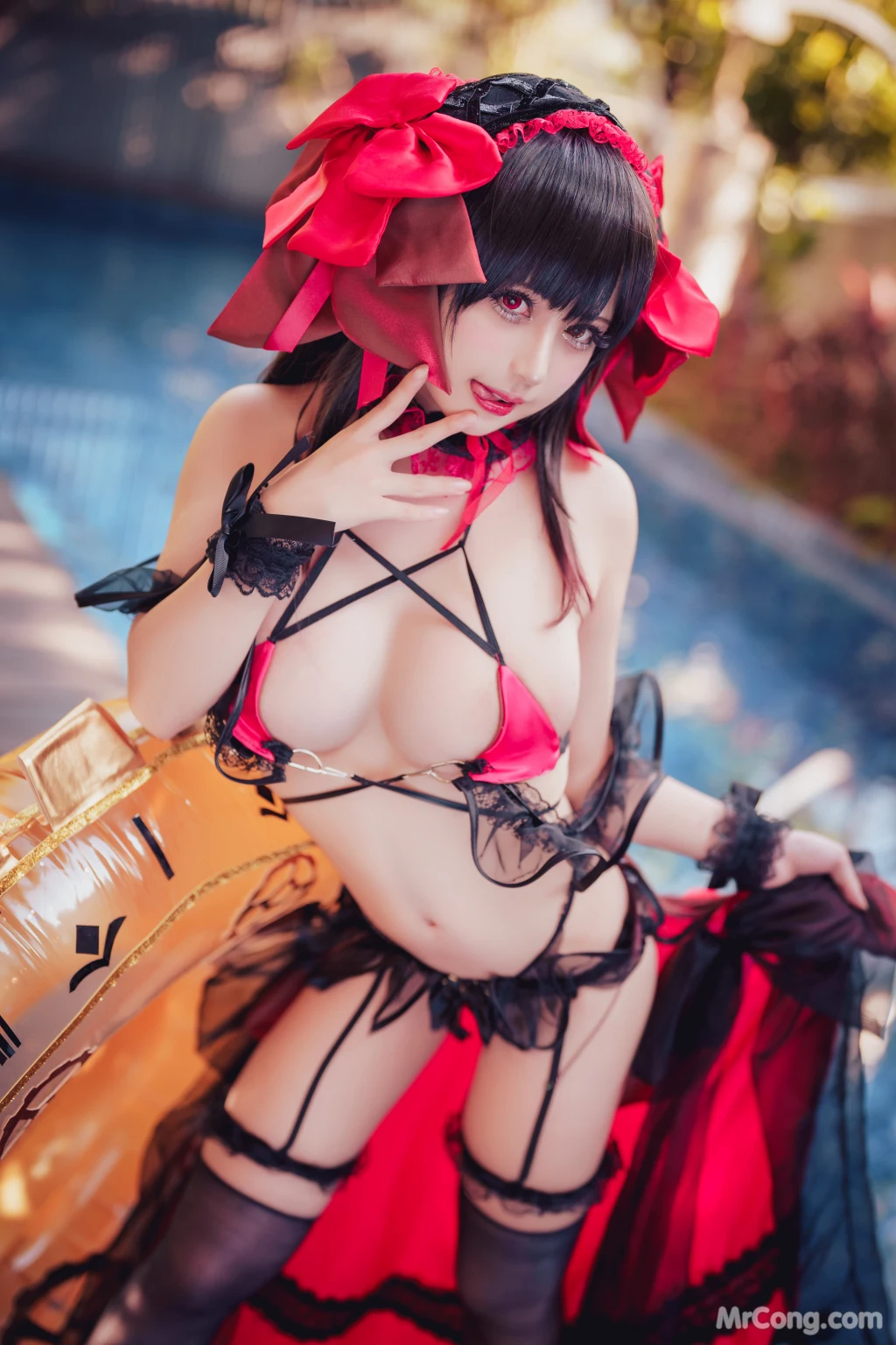 Coser@沖田凜花Rinka: 时崎狂三 Kurumi Tokisaki (29 photos)