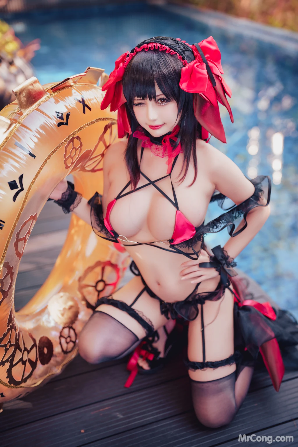 Coser@沖田凜花Rinka: 时崎狂三 Kurumi Tokisaki (29 photos)